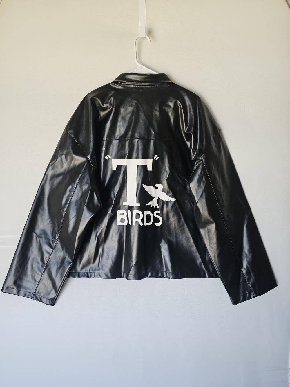 NWT Grease T-Birds Faux Leather Jacket Costume 4X - Picture 6 of 16